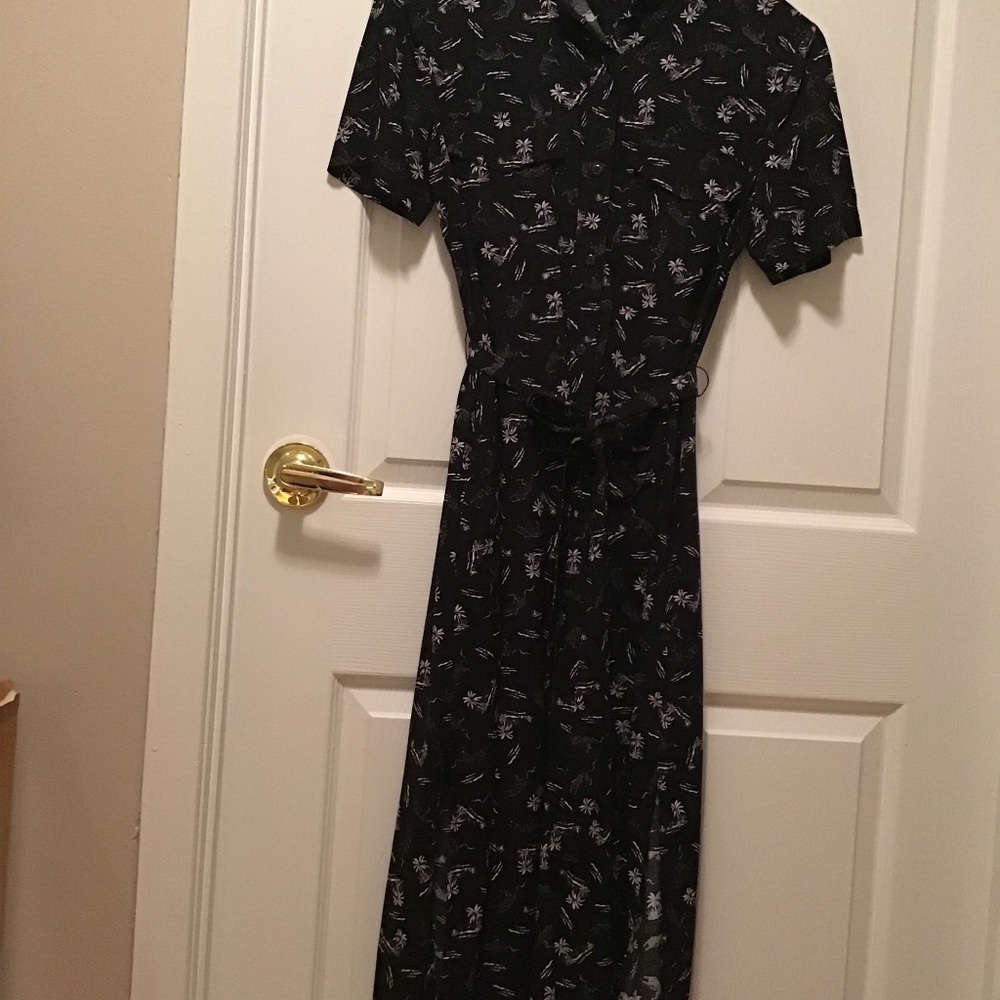 Joe fresh black and white shirt dress